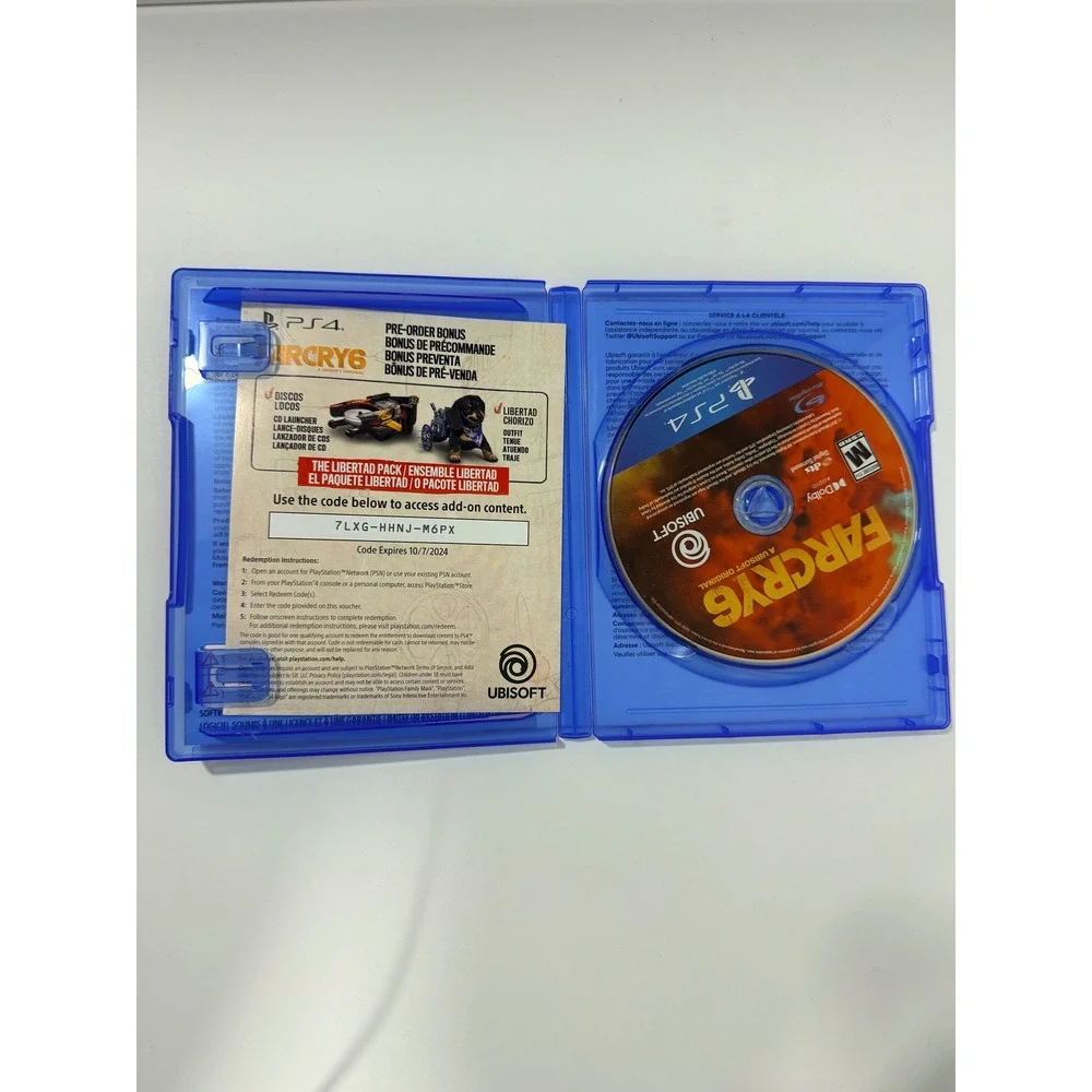 Ubisoft Far Cry 6 Video Game PS4 One Size Multicolor Good PlayStation 4 Action